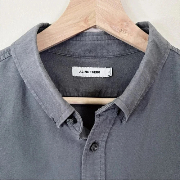 J.LINDEBERG Cotton Button Long Sleeve Chest Pocket Shirt - Picture 9 of 13